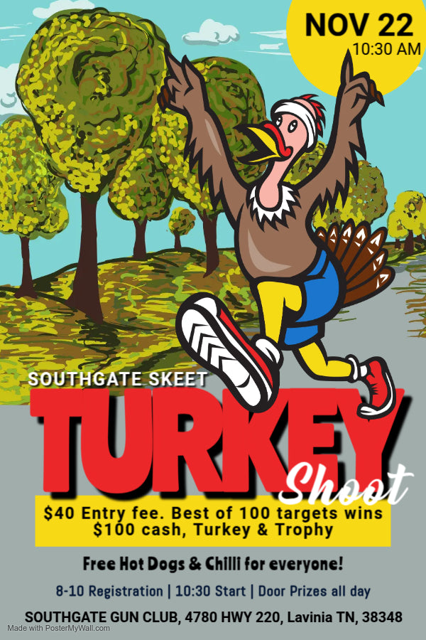 November 22nd Thanksgiving Skeet Shoot